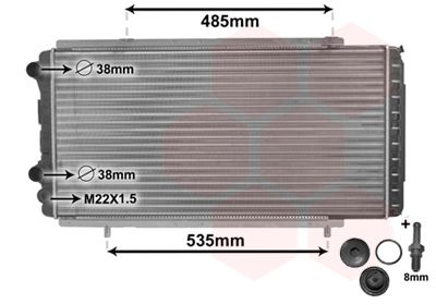 Obrázok Chladič motora VAN WEZEL *** IR PLUS *** 40002150
