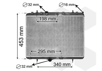 Obrázok Chladič motora VAN WEZEL *** IR PLUS *** 40002255