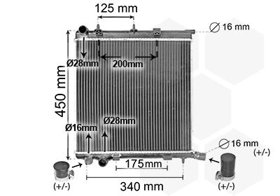 Obrázok Chladič motora VAN WEZEL *** IR PLUS *** 40002368