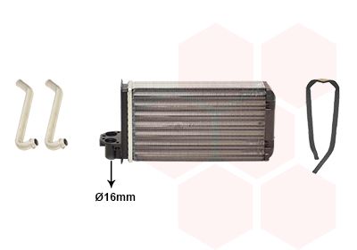 Obrázok Výmenník tepla vnútorného kúrenia VAN WEZEL *** IR PLUS *** 40006088