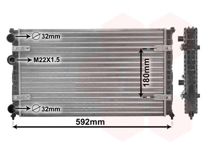 Obrázok Chladič motora VAN WEZEL *** IR PLUS *** 49002023