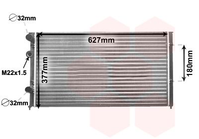 Obrázok Chladič motora VAN WEZEL  58002027