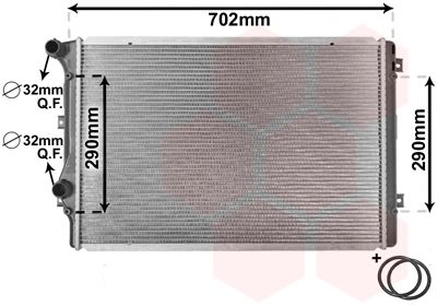 Obrázok Chladič motora VAN WEZEL *** IR PLUS *** 58002207