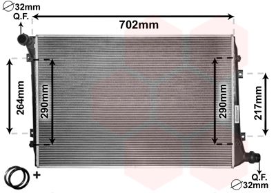 Obrázok Chladič motora VAN WEZEL *** IR PLUS *** 58002224