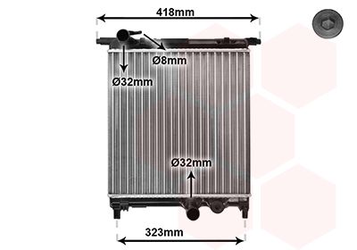 Obrázok Chladič motora VAN WEZEL *** IR PLUS *** 58002325