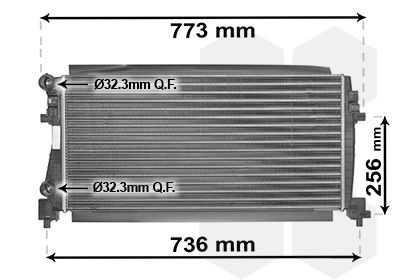 Obrázok Chladič motora VAN WEZEL *** IR PLUS *** 58002340