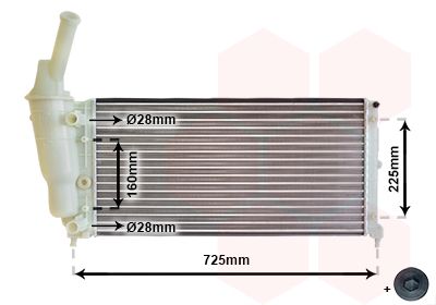 Obrázok Chladič motora VAN WEZEL *** IR PLUS *** 73002083