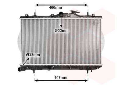 Obrázok Chladič motora VAN WEZEL *** IR PLUS *** 82002047