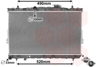 Obrázok Chladič motora VAN WEZEL *** IR PLUS *** 82002104