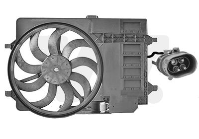Obrázok Ventilátor chladenia motora VAN WEZEL  0502747
