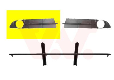 Obrázok Vetracia mrieżka v nárazníku VAN WEZEL ** Equipart ** 0655592