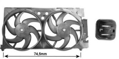 Obrázok Ventilátor chladenia motora VAN WEZEL  0903751