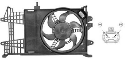 Obrázok Ventilátor chladenia motora VAN WEZEL  1620751