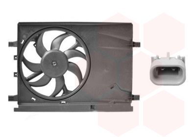 Obrázok Ventilátor chladenia motora VAN WEZEL  1624746
