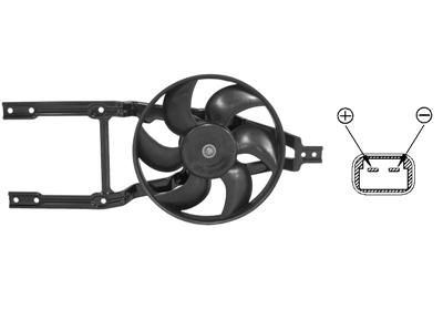 Obrázok Ventilátor chladenia motora VAN WEZEL  1758746