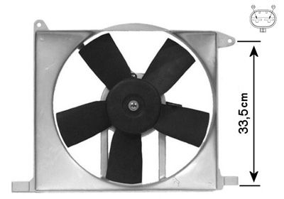 Obrázok Ventilátor chladenia motora VAN WEZEL  3734746