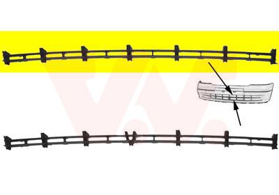 Obrázok Vetracia mrieżka v nárazníku VAN WEZEL ** Equipart ** 3742590