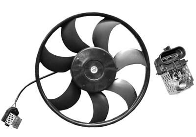 Obrázok Ventilátor chladenia motora VAN WEZEL  3742744