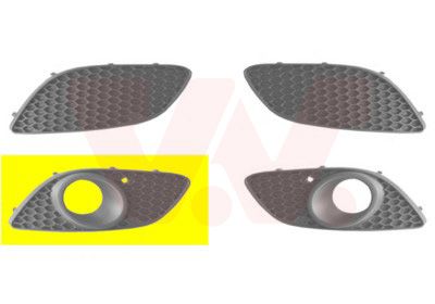 Obrázok Vetracia mrieżka v nárazníku VAN WEZEL ** Equipart ** 3796594