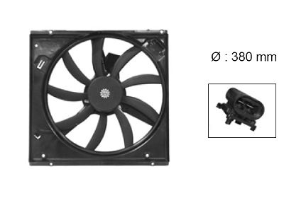 Obrázok Ventilátor chladenia motora VAN WEZEL  4342748
