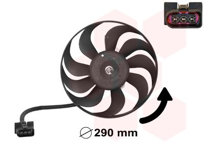 Obrázok Ventilátor chladenia motora VAN WEZEL  5888745