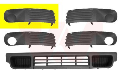 Obrázok Vetracia mrieżka v nárazníku VAN WEZEL ** Equipart ** 5896592