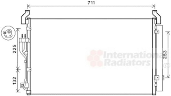 Obrázok Kondenzátor klimatizácie VAN WEZEL  82005360