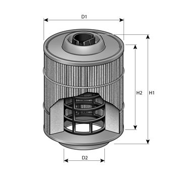 Obrázok Vzduchový filter PURFLUX  A3088
