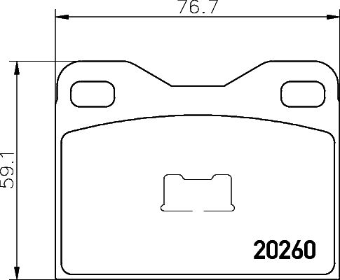 Obrázok Sada brzdových platničiek kotúčovej brzdy TEXTAR  2026003
