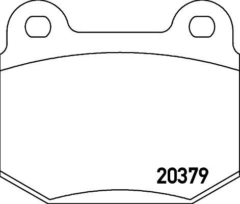 Obrázok Sada brzdových platničiek kotúčovej brzdy TEXTAR  2037901