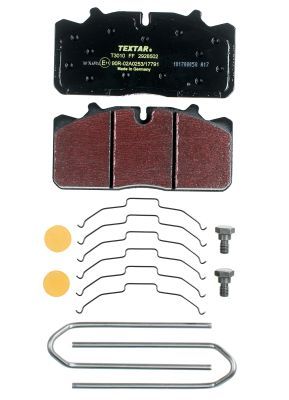 Obrázok Sada brzdových platničiek kotúčovej brzdy TEXTAR Lightweight Technology 2928502