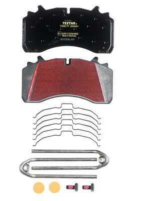 Obrázok Sada brzdových platničiek kotúčovej brzdy TEXTAR Lightweight Technology 2933601