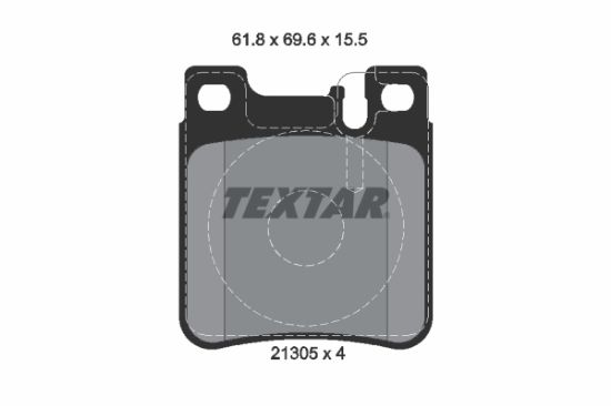 Obrázok Sada brzdových platničiek kotúčovej brzdy TEXTAR epad 2130581