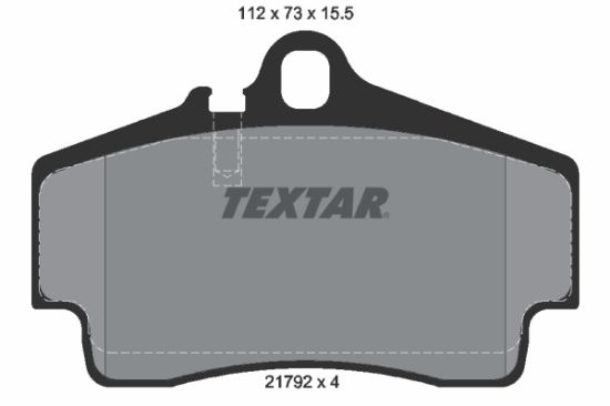 Obrázok Sada brzdových platničiek kotúčovej brzdy TEXTAR  2179203