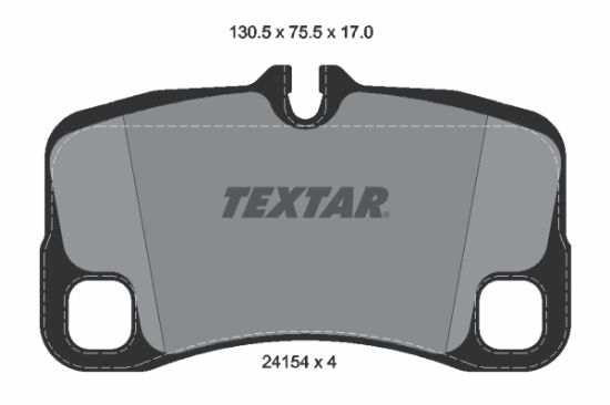 Obrázok Sada brzdových platničiek kotúčovej brzdy TEXTAR  2415401