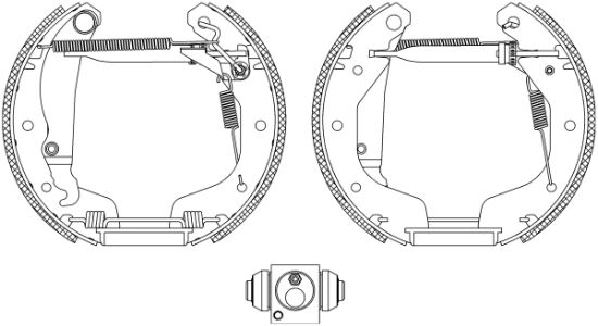 Obrázok Sada brzdových čeľustí TEXTAR Shoe Kit Pro 84044801