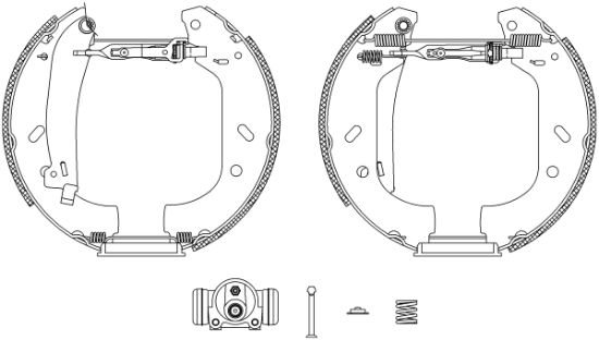 Obrázok Sada brzdových čeľustí TEXTAR Shoe Kit Pro 84047800