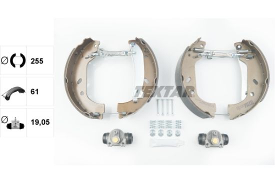 Obrázok Sada brzdových čeľustí TEXTAR Shoe Kit Pro 84047800