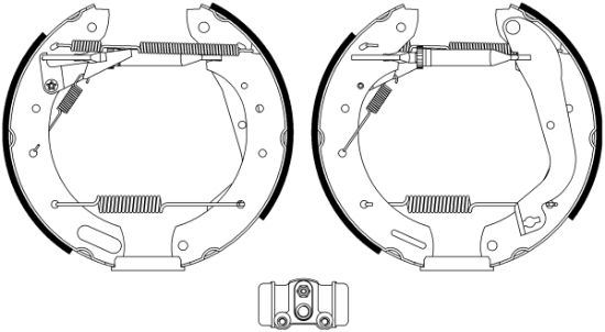 Obrázok Sada brzdových čeľustí TEXTAR Shoe Kit Pro 84055802
