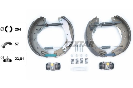 Obrázok Sada brzdových čeľustí TEXTAR Shoe Kit Pro 84055802