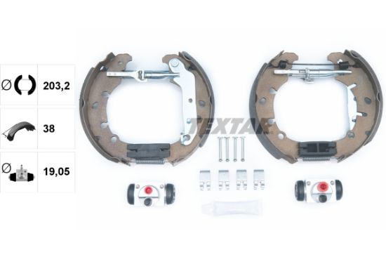 Obrázok Sada brzdových čeľustí TEXTAR Shoe Kit Pro 84057301
