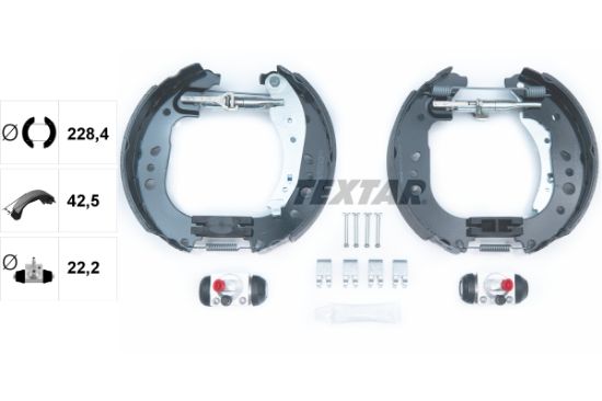 Obrázok Sada brzdových čeľustí TEXTAR Shoe Kit Pro 84081700