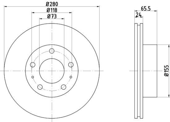 Obrázok Brzdový kotúč TEXTAR PRO 92073803