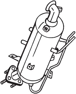 Obrázok Filter sadzí/pevných častíc výfukového systému BOSAL  097573