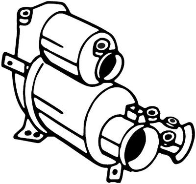 Obrázok Filter sadzí/pevných častíc výfukového systému BOSAL  095816