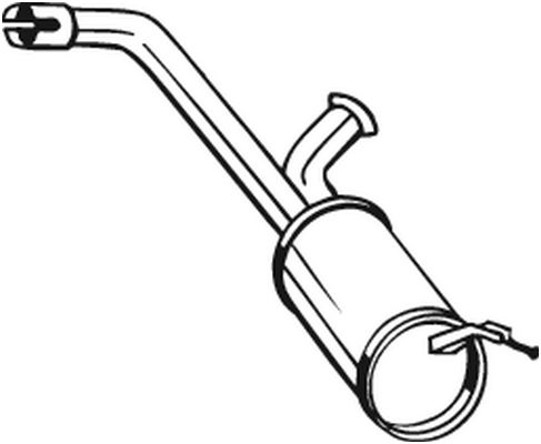 Obrázok Stredný tlmič výfuku BOSAL  135099