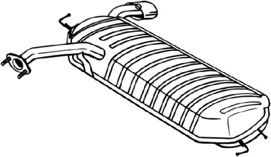 Obrázok Koncový tlmič výfuku BOSAL  165069