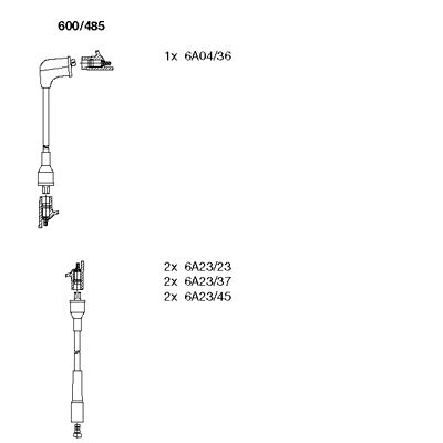 Obrázok Sada zapaľovacích káblov BREMI  600485