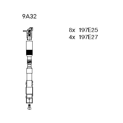Obrázok Sada zapaľovacích káblov BREMI  9A32