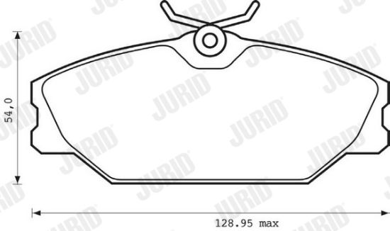 Obrázok Sada brzdových platničiek kotúčovej brzdy JURID Jurid White Low Dust 573008JC